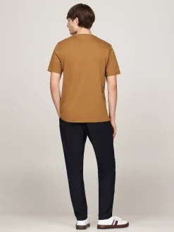 T-Shirty*Tommy Hilfiger T-shirt Z Logo COUNTRY BROWN