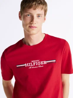 T-Shirty*Tommy Hilfiger T-shirt Z Logo PRIMARY RED