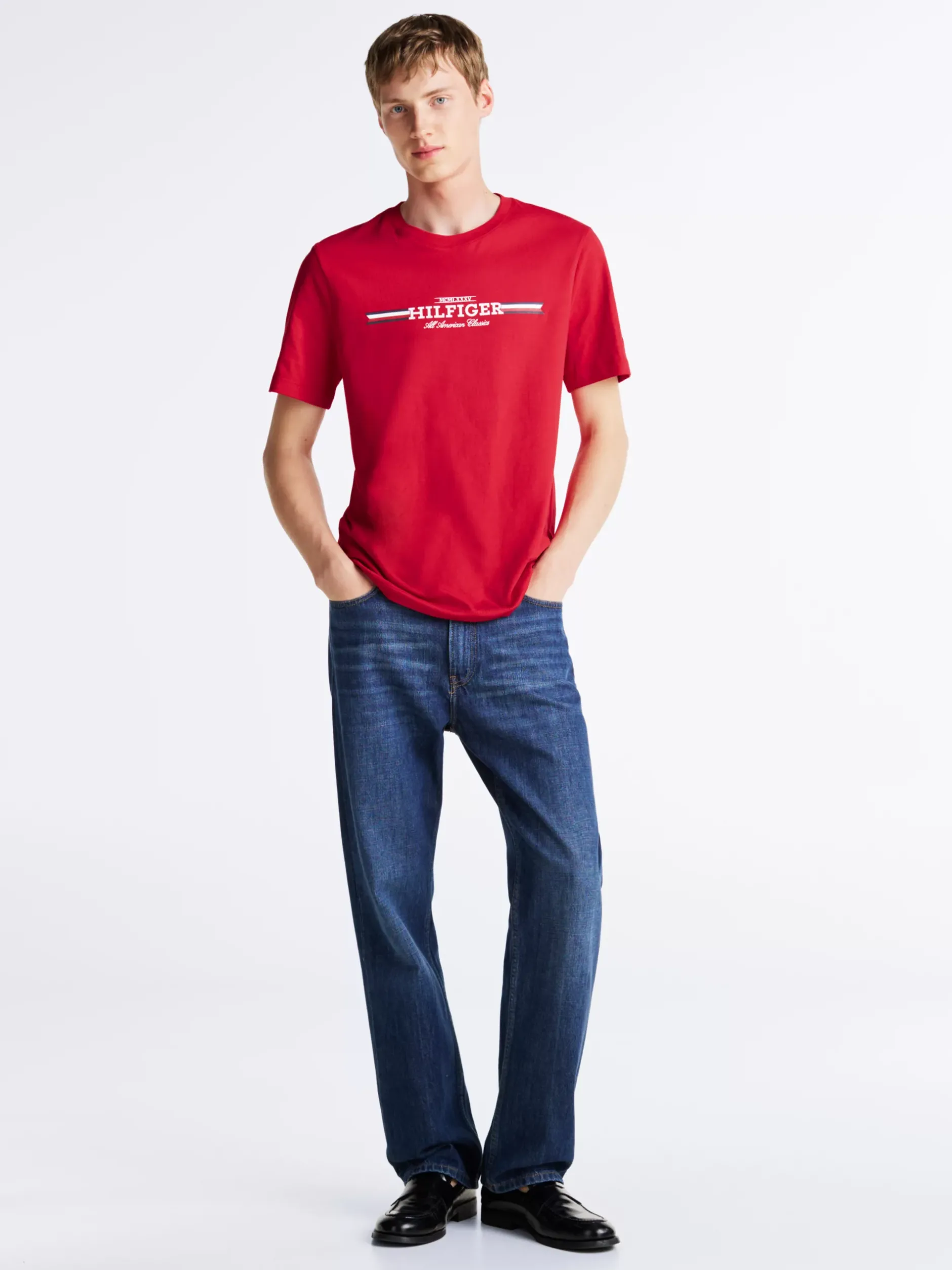 T-Shirty*Tommy Hilfiger T-shirt Z Logo PRIMARY RED