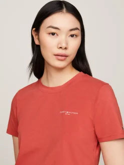 T-Shirty*Tommy Hilfiger T-shirt Z Logo 1985 Collection TERRA RED