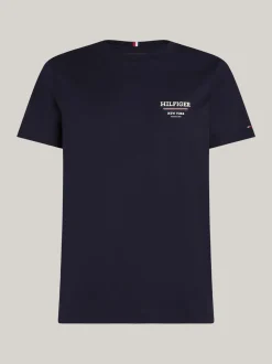 T-Shirty*Tommy Hilfiger T-shirt Z Logo Global Stripe DESERT SKY