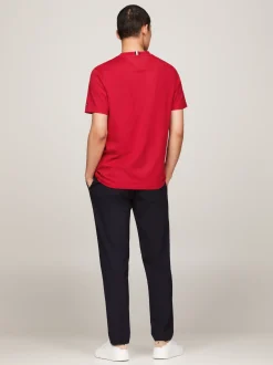 T-Shirty*Tommy Hilfiger T-shirt Z Logo Global Stripe PRIMARY RED