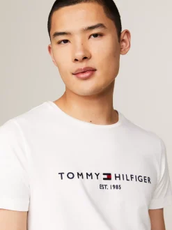 T-Shirty*Tommy Hilfiger T-shirt Z Logo SNOW WHITE