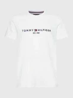 T-Shirty*Tommy Hilfiger T-shirt Z Logo SNOW WHITE