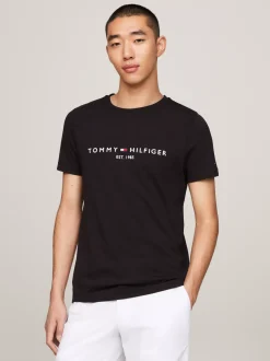 T-Shirty*Tommy Hilfiger T-shirt Z Logo JET BLACK
