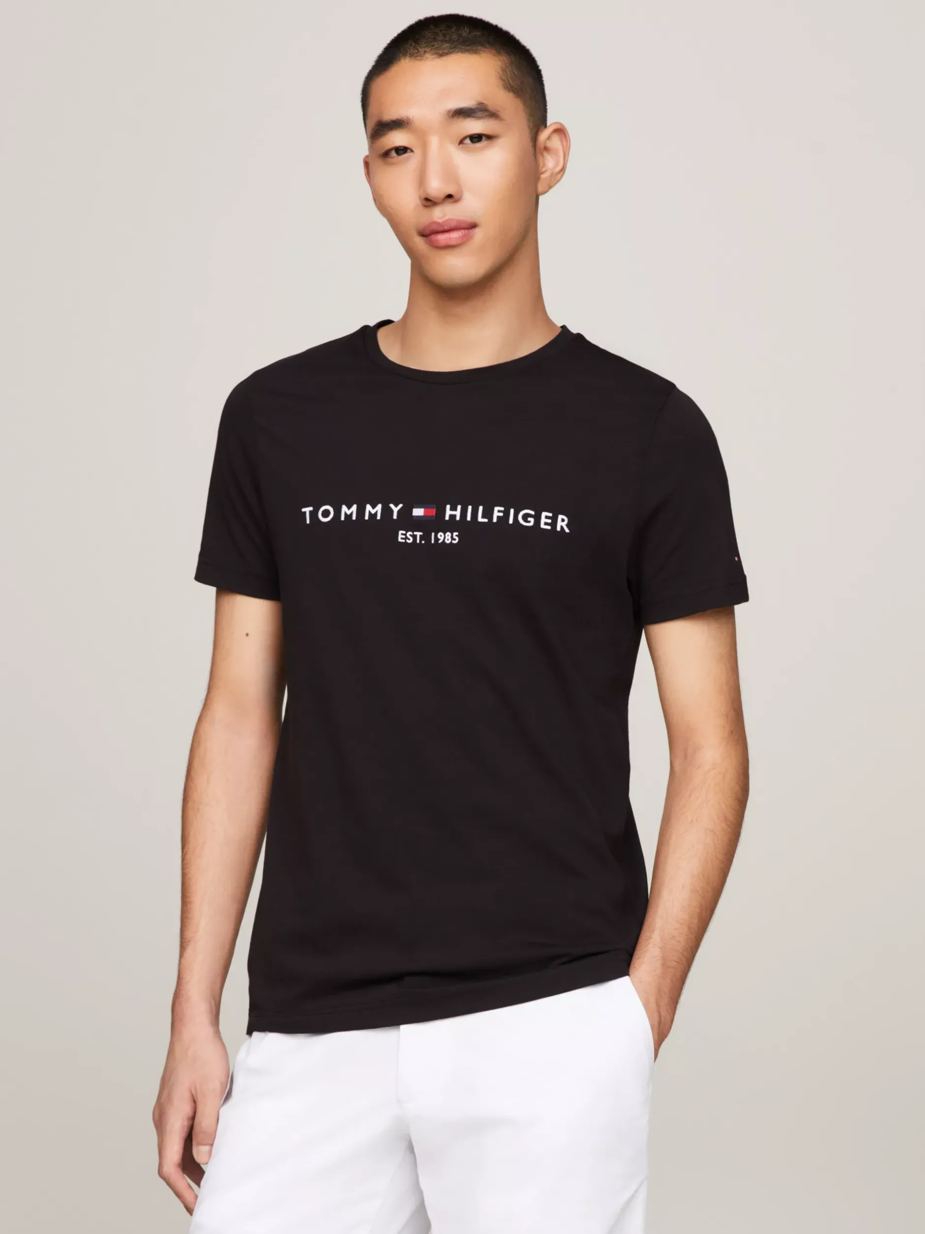 T-Shirty*Tommy Hilfiger T-shirt Z Logo JET BLACK