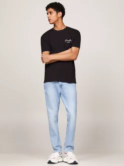 T-Shirty*Tommy Hilfiger T-shirt Z Logo Tommy Z Tyłu BLACK