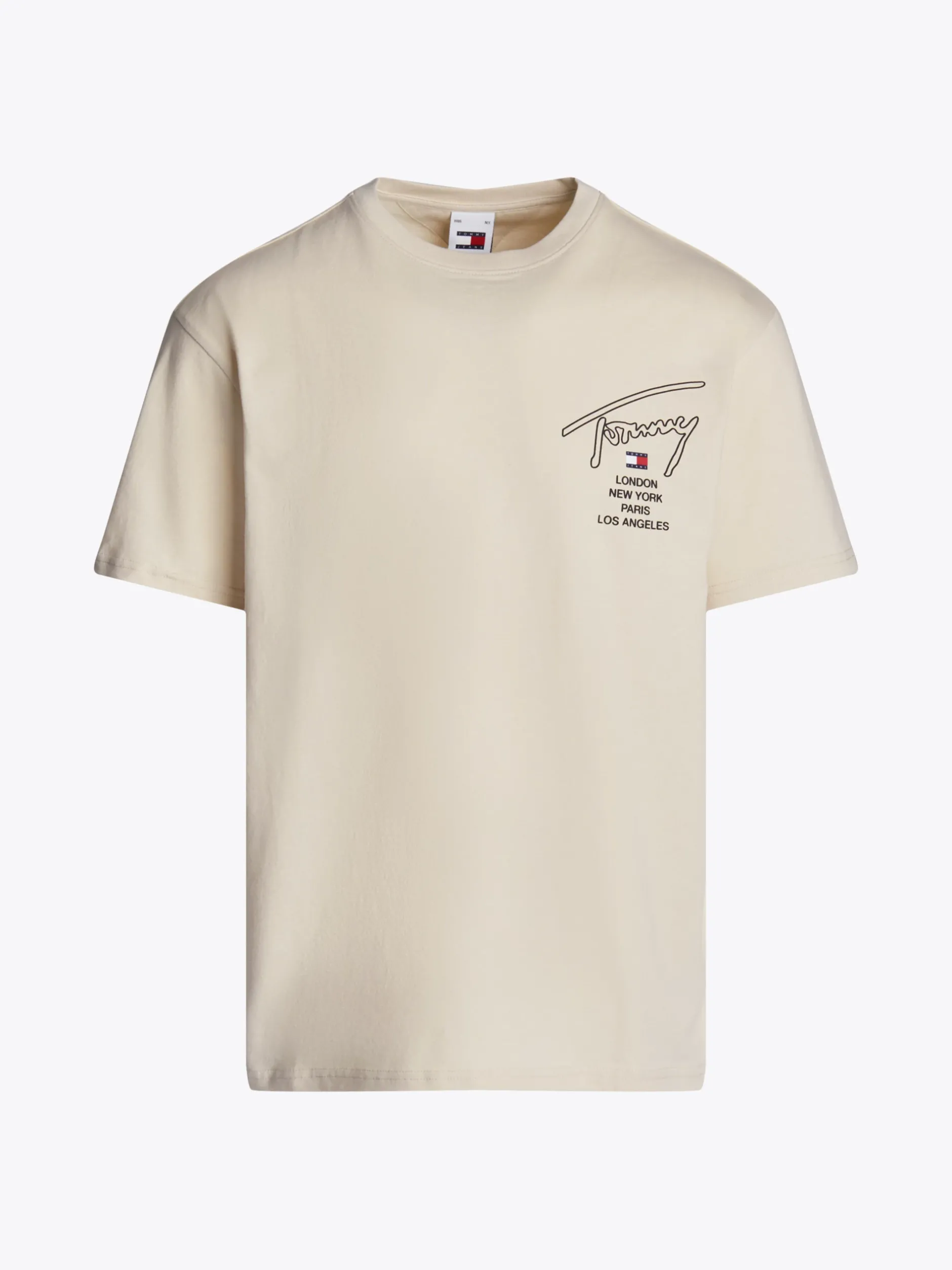 T-Shirty*Tommy Hilfiger T-shirt Z Logo Z Podpisem Z Tyłu NEWSPRINT