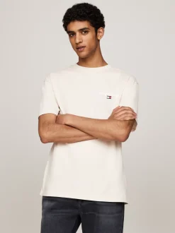 T-Shirty*Tommy Hilfiger T-shirt Z Logo Z Tyłu NEWSPRINT