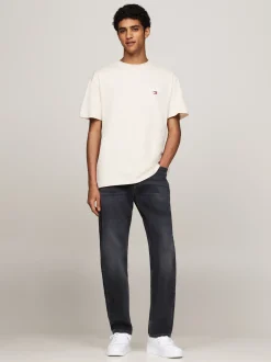 T-Shirty*Tommy Hilfiger T-shirt Z Logo Z Tyłu NEWSPRINT