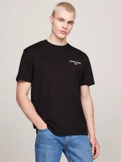 T-Shirty*Tommy Hilfiger T-shirt Z Logo Z Tyłu BLACK