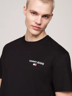T-Shirty*Tommy Hilfiger T-shirt Z Logo Z Tyłu BLACK