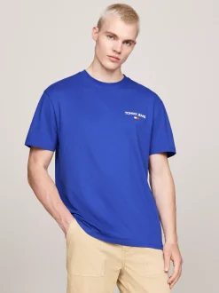 T-Shirty*Tommy Hilfiger T-shirt Z Logo Z Tyłu BRIGHT BLUE