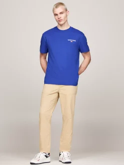 T-Shirty*Tommy Hilfiger T-shirt Z Logo Z Tyłu BRIGHT BLUE