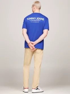 T-Shirty*Tommy Hilfiger T-shirt Z Logo Z Tyłu BRIGHT BLUE