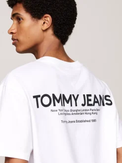 T-Shirty*Tommy Hilfiger T-shirt Z Logo Z Tyłu WHITE