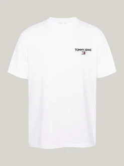 T-Shirty*Tommy Hilfiger T-shirt Z Logo Z Tyłu WHITE