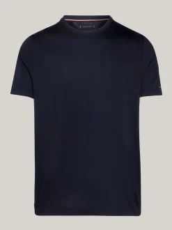T-Shirty*Tommy Hilfiger T-shirt Z Merceryzowanej Bawełny Z Flagą DESERT SKY