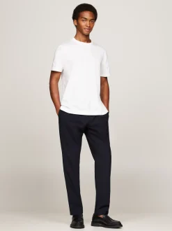 T-Shirty*Tommy Hilfiger T-shirt Z Merceryzowanej Bawełny Z Flagą ECRU