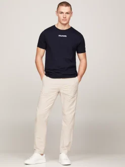 T-Shirty*Tommy Hilfiger T-shirt Z Monotypowym Logo Hilfiger DESERT SKY