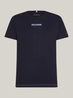 T-Shirty*Tommy Hilfiger T-shirt Z Monotypowym Logo Hilfiger DESERT SKY