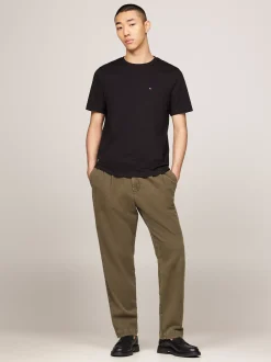 T-Shirty*Tommy Hilfiger T-shirt Z Naszywaną Kieszenią BLACK