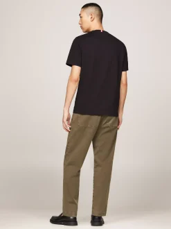 T-Shirty*Tommy Hilfiger T-shirt Z Naszywaną Kieszenią BLACK