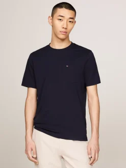 T-Shirty*Tommy Hilfiger T-shirt Z Naszywaną Kieszenią DESERT SKY