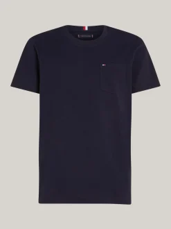 T-Shirty*Tommy Hilfiger T-shirt Z Naszywaną Kieszenią DESERT SKY