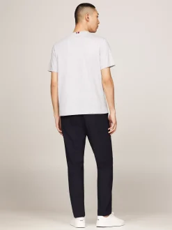 T-Shirty*Tommy Hilfiger T-shirt Z Naszywaną Kieszenią LIGHT GREY HEATHER