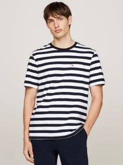 T-Shirty*Tommy Hilfiger T-shirt Z Naszywaną Kieszenią DESERT SKY/WHITE