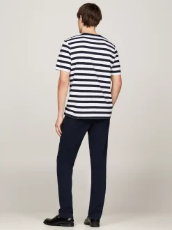 T-Shirty*Tommy Hilfiger T-shirt Z Naszywaną Kieszenią DESERT SKY/WHITE