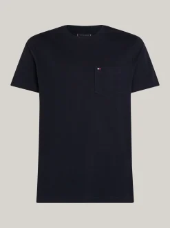 T-Shirty*Tommy Hilfiger T-shirt Z Naszywaną Kieszenią DESERT SKY