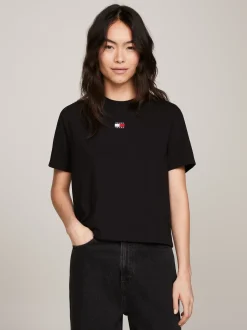 T-Shirty*Tommy Hilfiger T-shirt Z Okrągłym Dekoltem BLACK