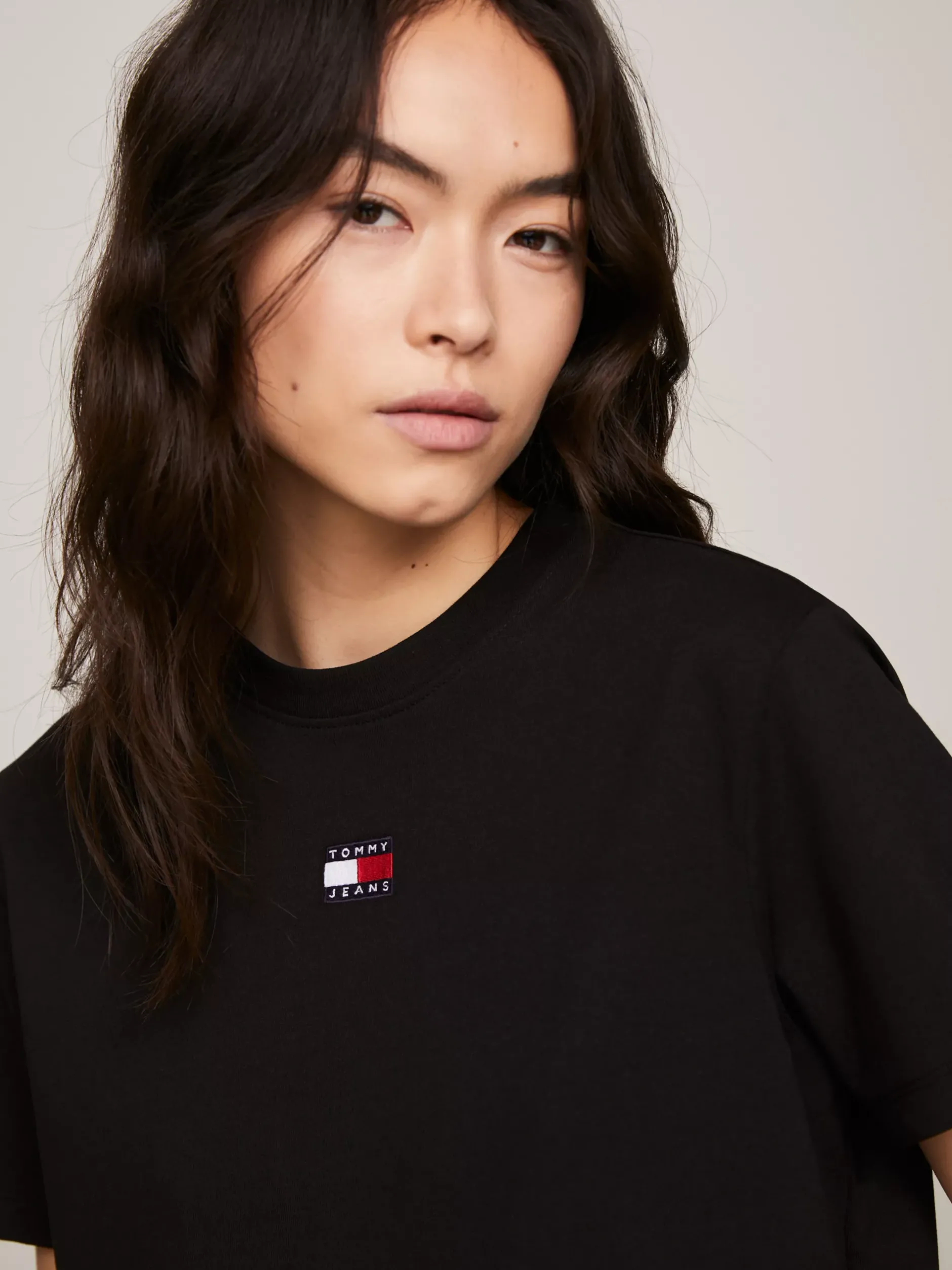 T-Shirty*Tommy Hilfiger T-shirt Z Okrągłym Dekoltem BLACK