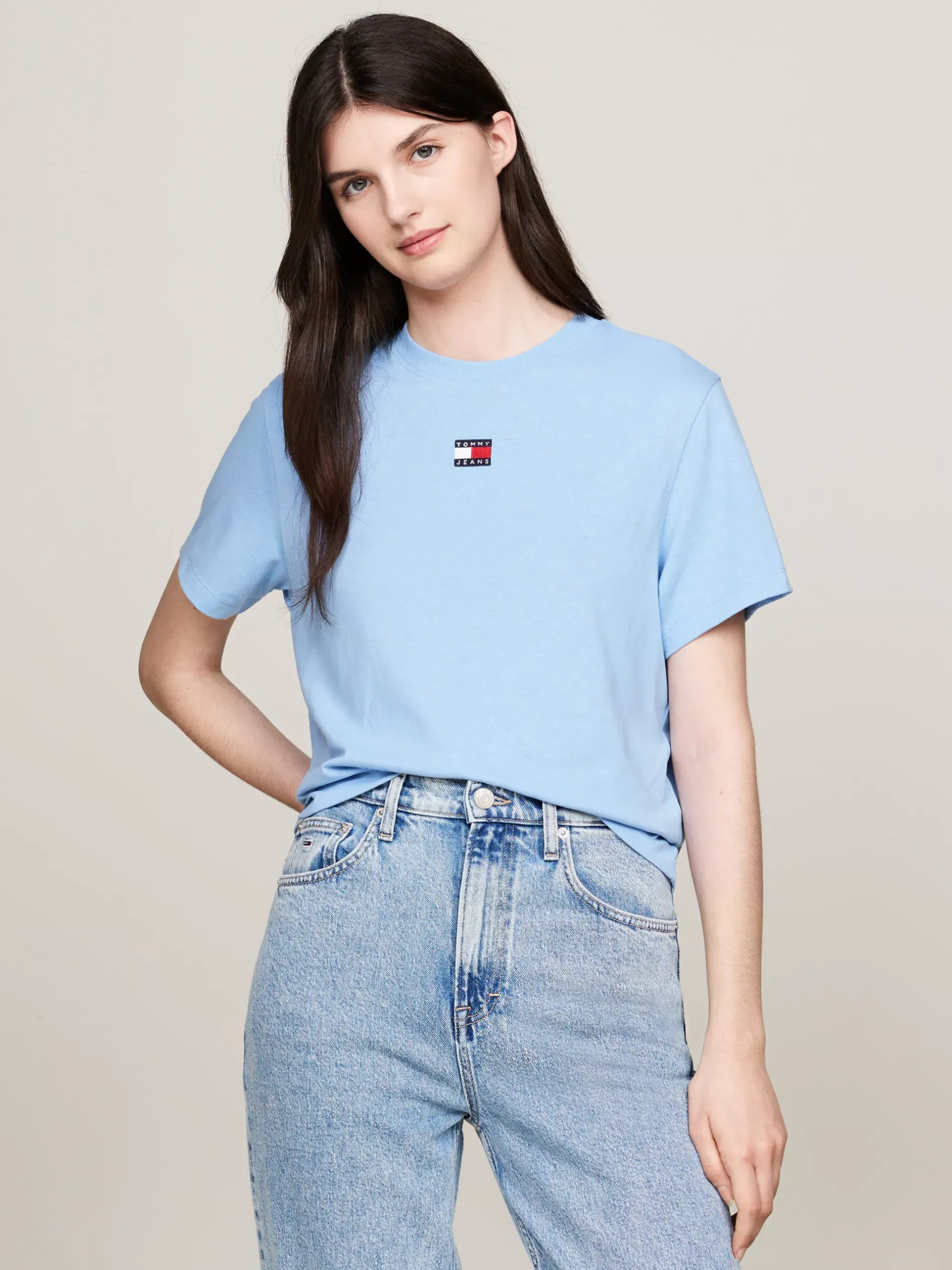 T-Shirty*Tommy Hilfiger T-shirt Z Okrągłym Dekoltem WESTSIDE BLUE