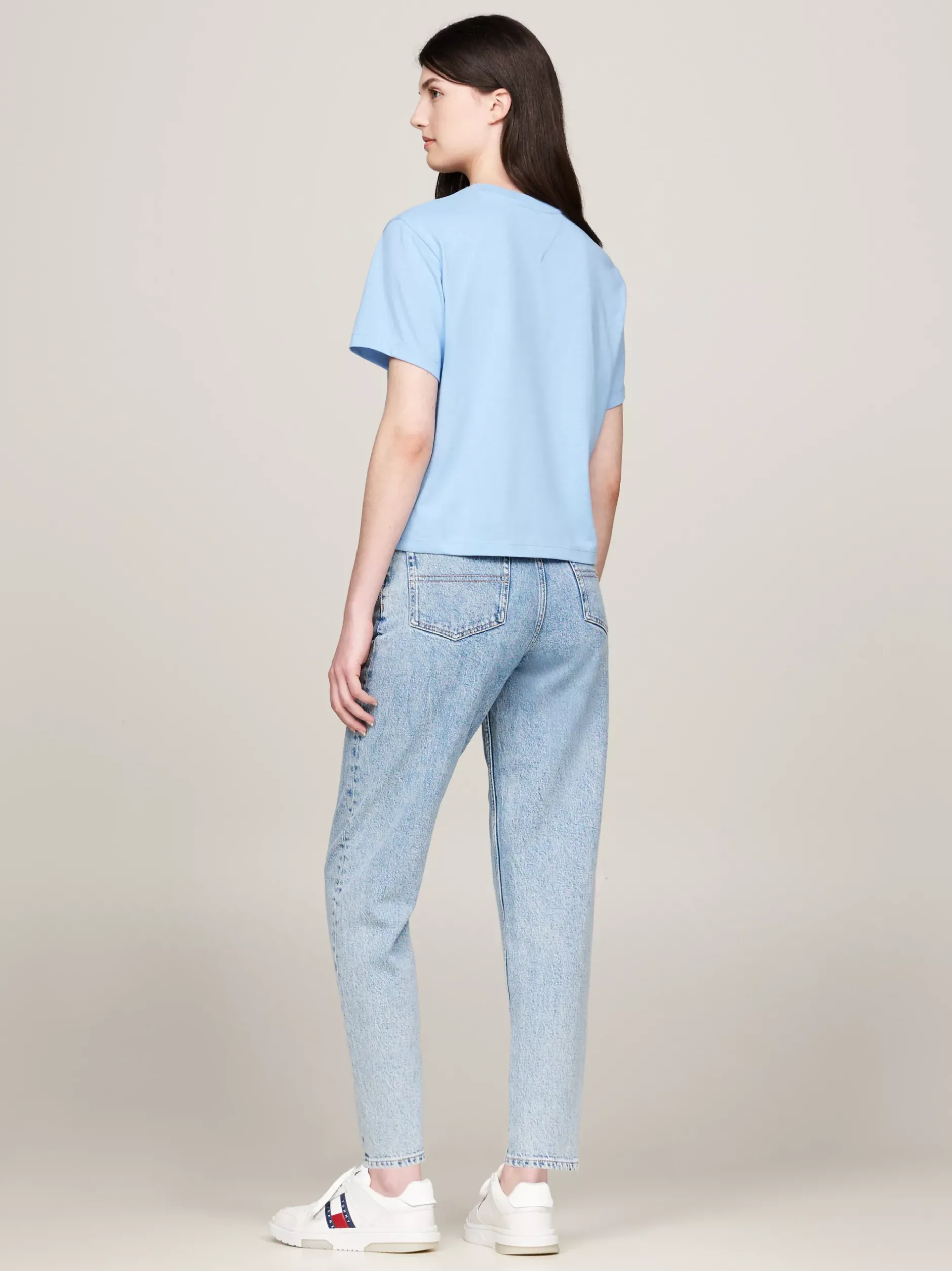 T-Shirty*Tommy Hilfiger T-shirt Z Okrągłym Dekoltem WESTSIDE BLUE