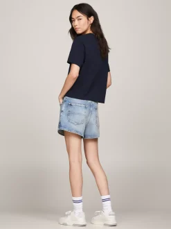 T-Shirty*Tommy Hilfiger T-shirt Z Okrągłym Dekoltem DARK NIGHT NAVY