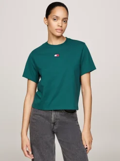 T-Shirty*Tommy Hilfiger T-shirt Z Okrągłym Dekoltem DEEP SEAWATER