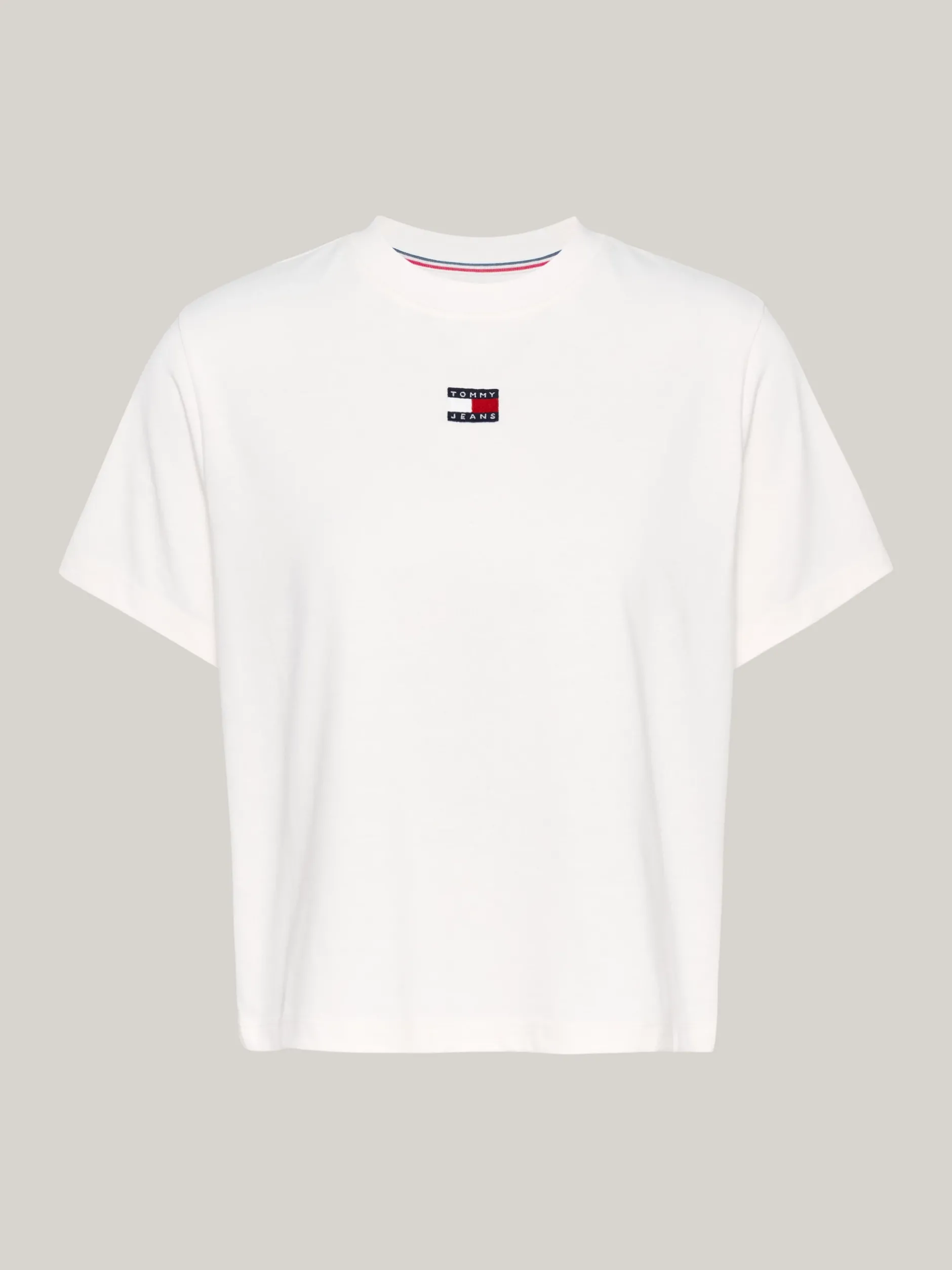 T-Shirty*Tommy Hilfiger T-shirt Z Okrągłym Dekoltem ANCIENT WHITE