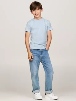 T-Shirty I Koszulki Polo*Tommy Hilfiger T-shirt Z Okrągłym Dekoltem BREEZY BLUE
