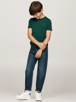 T-Shirty I Koszulki Polo*Tommy Hilfiger T-shirt Z Okrągłym Dekoltem ORNAMENTAL GREEN