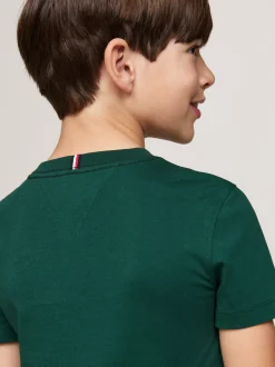 T-Shirty I Koszulki Polo*Tommy Hilfiger T-shirt Z Okrągłym Dekoltem ORNAMENTAL GREEN