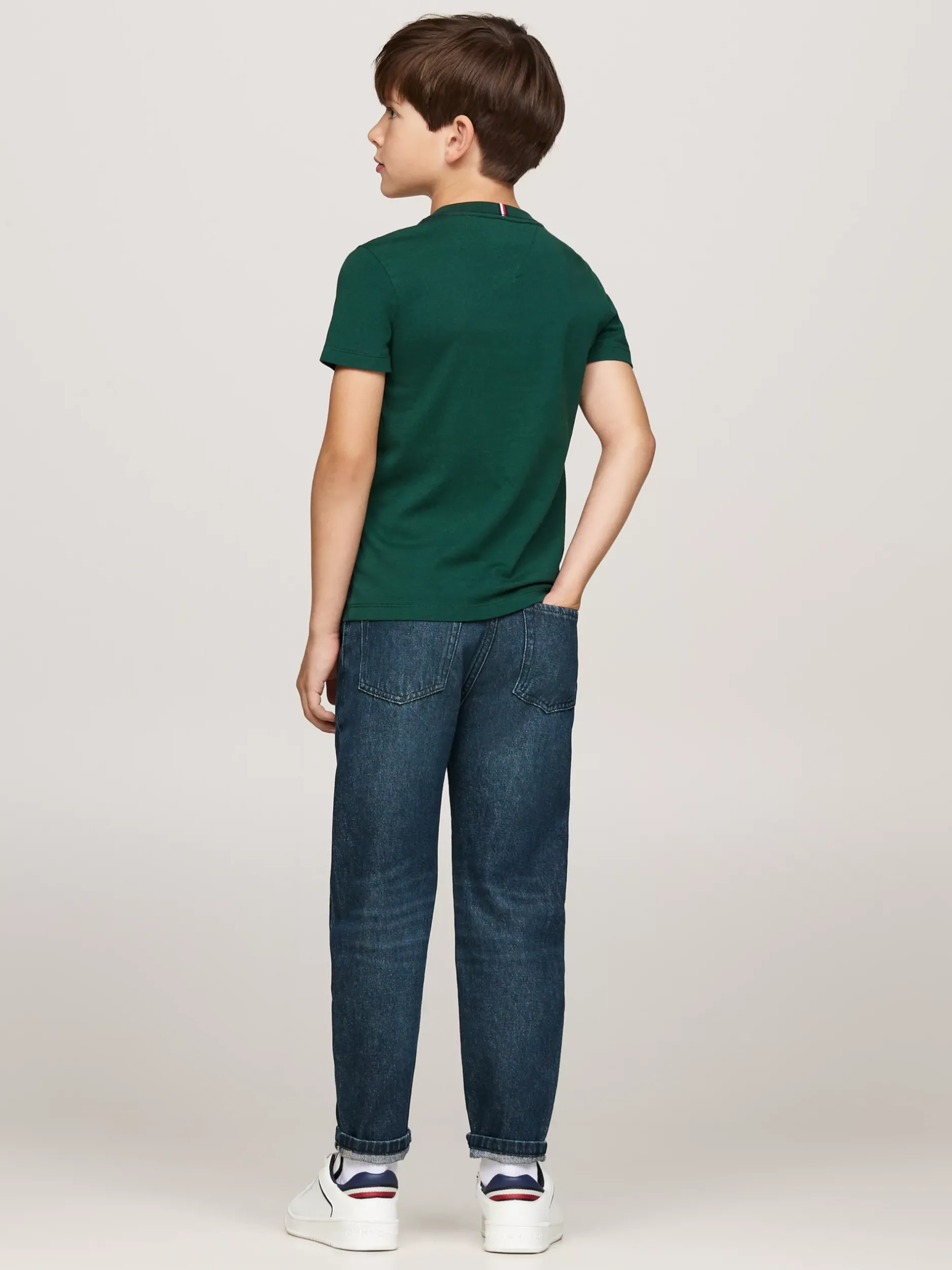 T-Shirty I Koszulki Polo*Tommy Hilfiger T-shirt Z Okrągłym Dekoltem ORNAMENTAL GREEN