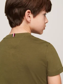 T-Shirty I Koszulki Polo*Tommy Hilfiger T-shirt Z Okrągłym Dekoltem UTILITY OLIVE