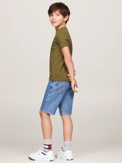 T-Shirty I Koszulki Polo*Tommy Hilfiger T-shirt Z Okrągłym Dekoltem UTILITY OLIVE