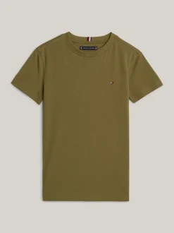 T-Shirty I Koszulki Polo*Tommy Hilfiger T-shirt Z Okrągłym Dekoltem UTILITY OLIVE