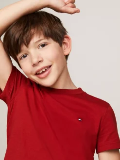 T-Shirty I Koszulki Polo*Tommy Hilfiger T-shirt Z Okrągłym Dekoltem DARK MAGMA