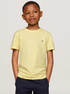 T-Shirty I Koszulki Polo*Tommy Hilfiger T-shirt Z Okrągłym Dekoltem LEMON ZEST