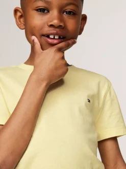 T-Shirty I Koszulki Polo*Tommy Hilfiger T-shirt Z Okrągłym Dekoltem LEMON ZEST